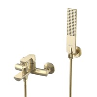 LM7214BG Ursus Смеситель для ванны с монолитным изливом, матовое золото LEMARK