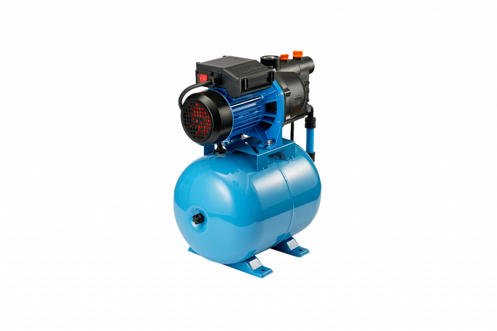 Насосная станция ДЖИЛЕКС Джамбо 55/35 П-18 2.0 (0,62 кВт, 55 л/мин, глубина всасывания 8 м, выс. подъема 35 м, пластик. корп., ГА-18 л) 3013