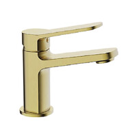 1061-3 Смеситель Тюльпан Frap d-35 на гайке (сатин золотой) 