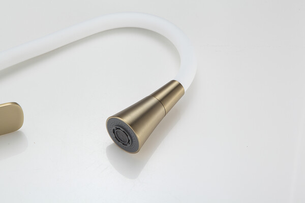 4462-3 Смеситель Кухня Frap d-35 на гайке (сатин золотой)