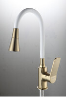 4462-3 Смеситель Кухня Frap d-35 на гайке (сатин золотой)