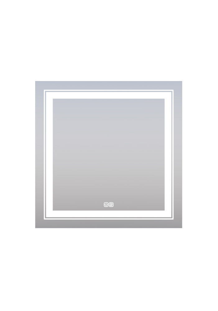 Зеркало SANTREK HOME с LED подсветкой "АНТА" 800х800мм (антизап-е)