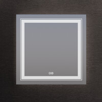 Зеркало SANTREK HOME с LED подсветкой "АНТА" 800х800мм (антизап-е)