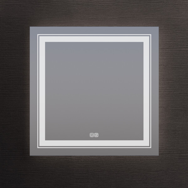 Зеркало SANTREK HOME с LED подсветкой "АНТА" 800х800мм (антизап-е)