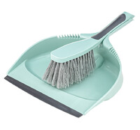 Щетка-сметка и совок с резинкой ДУЭТ  Морская волна ("М-пластика") (М 5176)