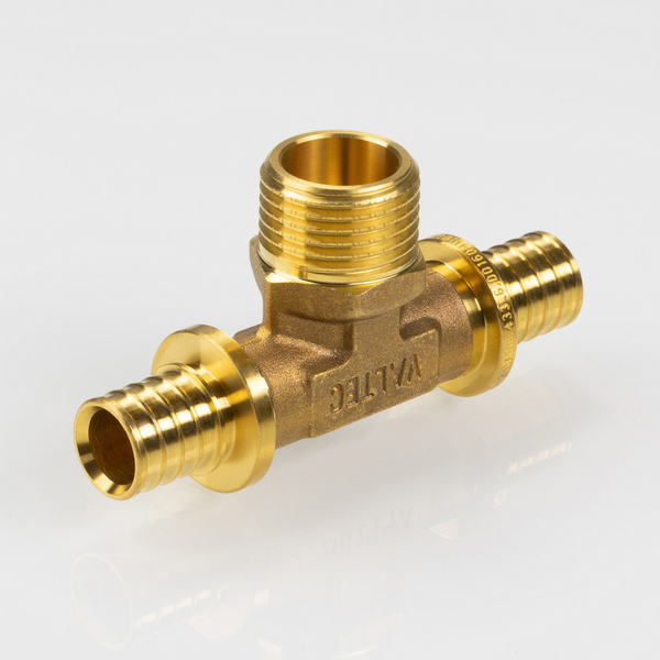 Тройник надвижной с переходом на нар.р. 20(2,8) х 1/2" х 20(2,8) VALTEC VTm.433.G.200420