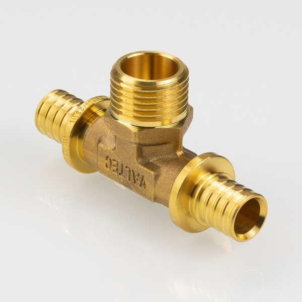 Тройник надвижной с переходом на нар.р. 20(2,8) х 1/2" х 20(2,8) VALTEC VTm.433.G.200420