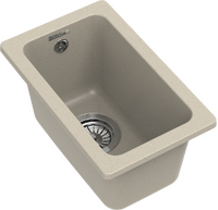 RIVELATO Мойка BERKANA 25 подст.монтаж 1-чаш 305*455 beige scuro арт.BK-25 beige scuro