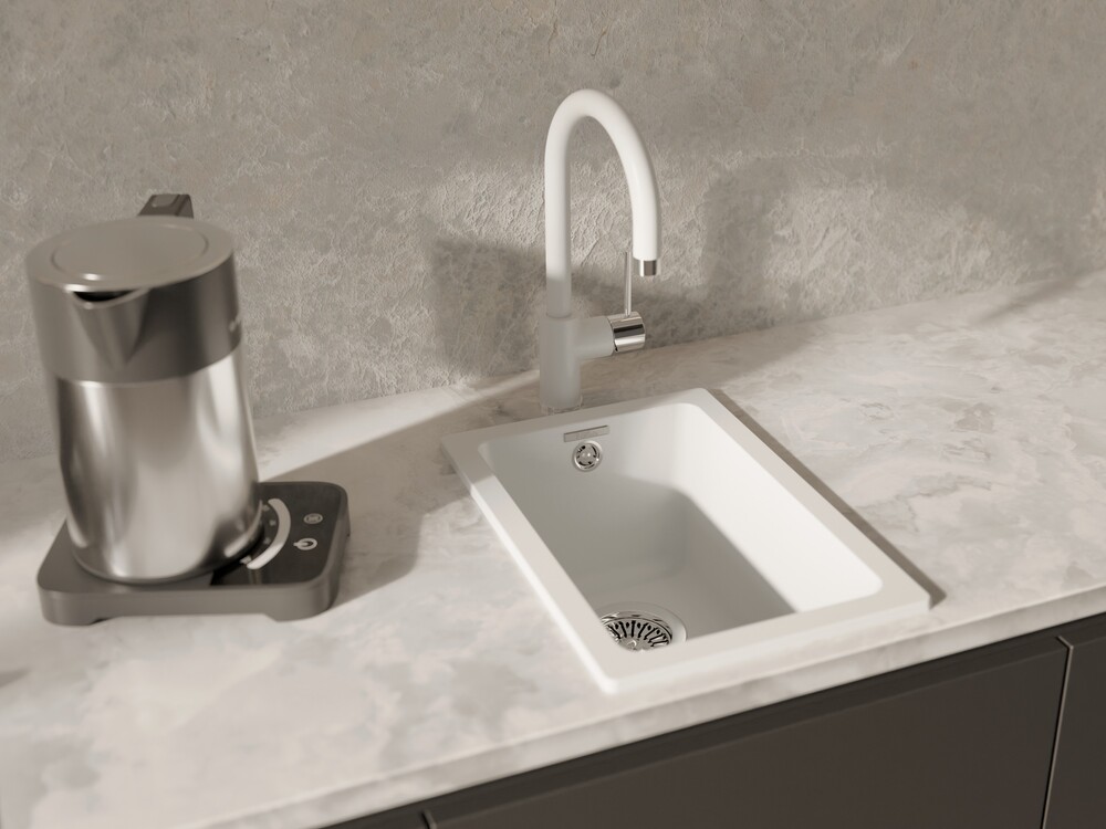 RIVELATO Мойка BERKANA 25 подст.монтаж 1-чаш 305*455 brina арт.BK-25 brina