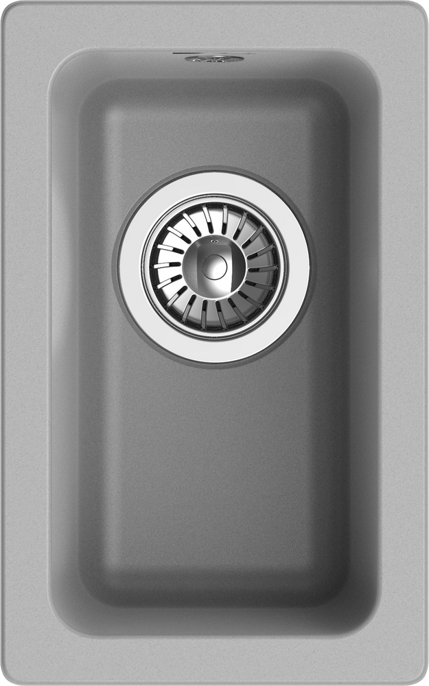 RIVELATO Мойка BERKANA 25 подст.монтаж 1-чаш 305*455 grigio metallizzato арт.BK-25 grigio metallizzato