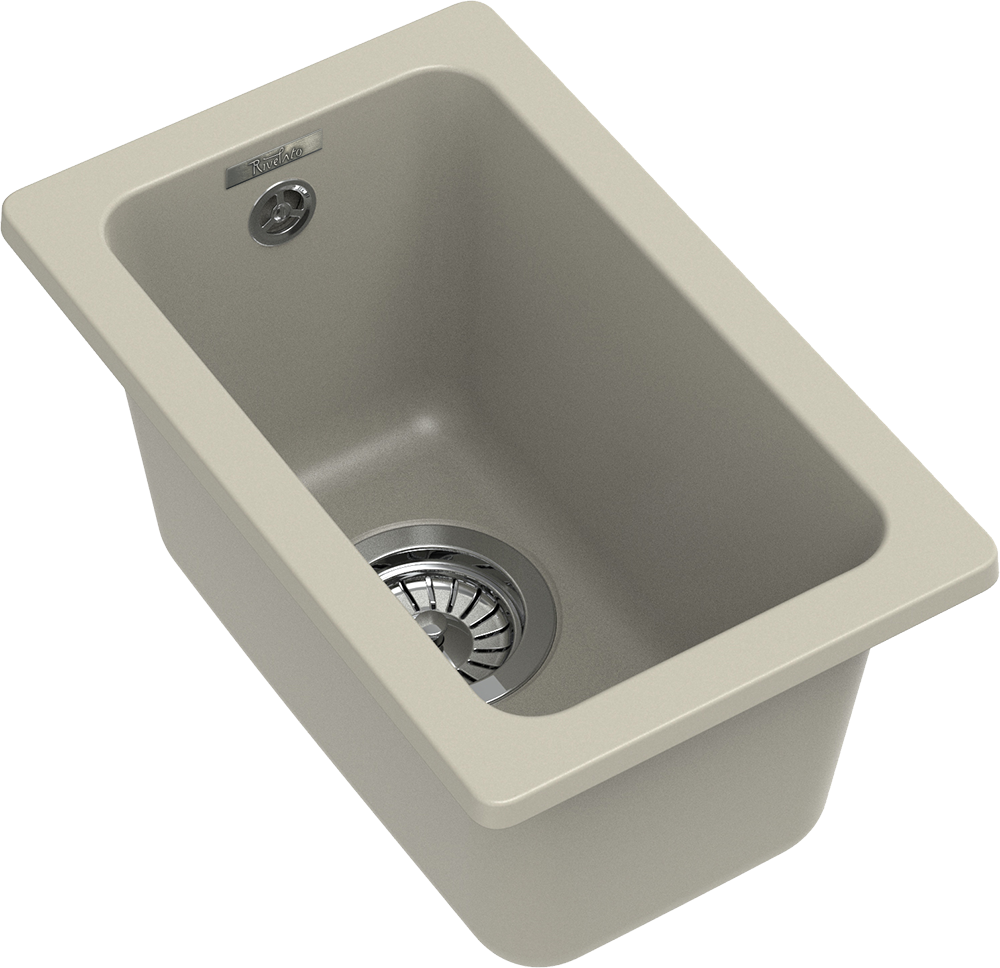 RIVELATO Мойка BERKANA 25 подст.монтаж 1-чаш 305*455 topazio арт.BK-25 topazio