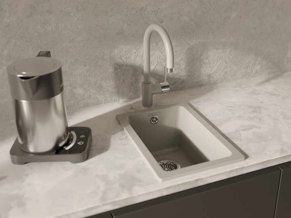 RIVELATO Мойка BERKANA 25 подст.монтаж 1-чаш 305*455 topazio арт.BK-25 topazio