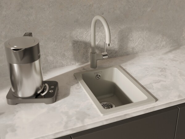 RIVELATO Мойка BERKANA 25 подст.монтаж 1-чаш 305*455 topazio арт.BK-25 topazio