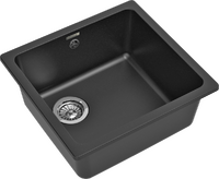 RIVELATO Мойка BERKANA 45 подст.монтаж 1-чаш 485*455 antracite арт.BK-45 antracite