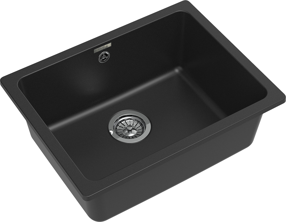 RIVELATO Мойка BERKANA 50 подст.монтаж 1-чаш 560*430 antracite арт.BK-50 antracite
