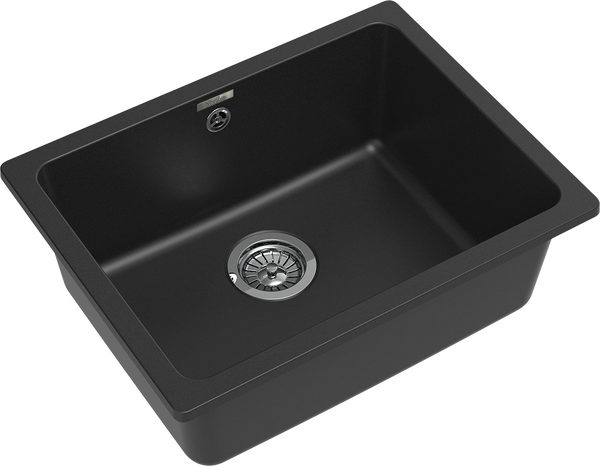 RIVELATO Мойка BERKANA 50 подст.монтаж 1-чаш 560*430 antracite арт.BK-50 antracite