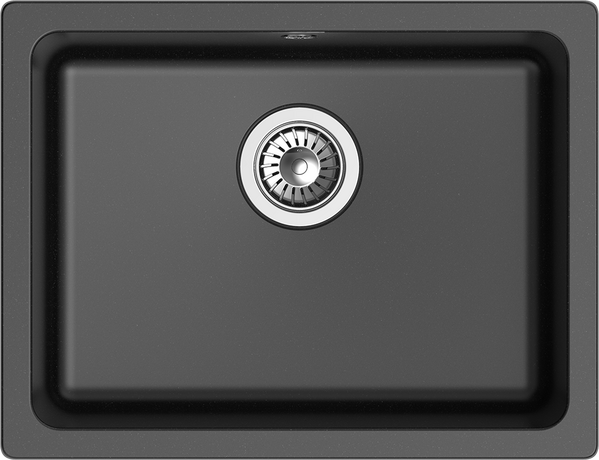 RIVELATO Мойка BERKANA 50 подст.монтаж 1-чаш 560*430 nero арт.BK-50 nero