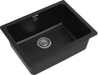 RIVELATO Мойка BERKANA 50 подст.монтаж 1-чаш 560*430 nero арт.BK-50 nero