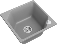 RIVELATO Мойка LOCUS 50  1-чаш 500*500 grigio metallizzato арт.LS-50 grigio metallizzat