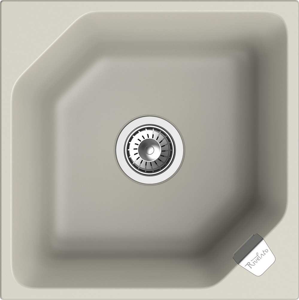 RIVELATO Мойка LOCUS 50  1-чаш 500*500 topazio арт.LS-50 topazio