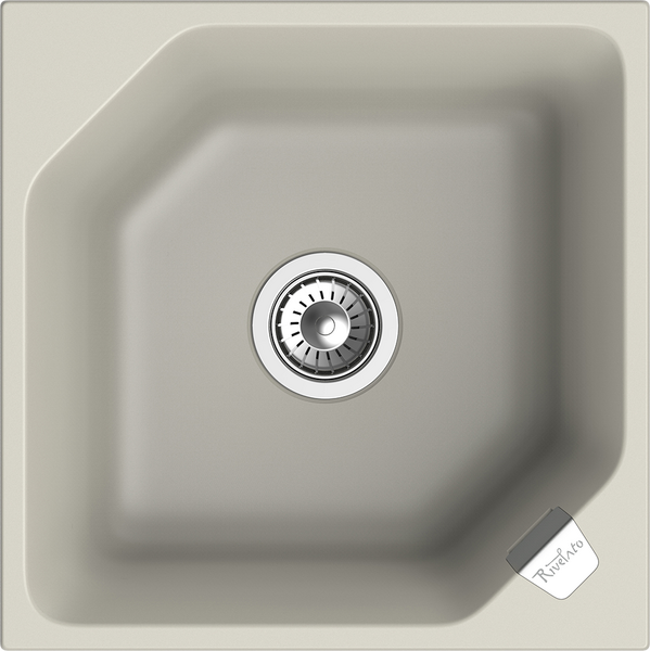 RIVELATO Мойка LOCUS 50  1-чаш 500*500 topazio арт.LS-50 topazio