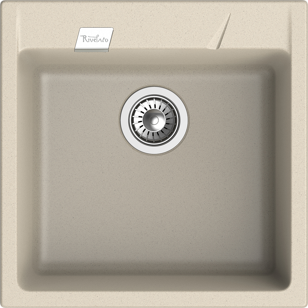 RIVELATO Мойка RAUM 50  1-чаша 500*510мм beige scuro арт.RM-50 beige scuro