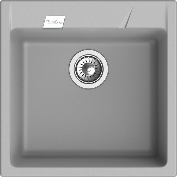 RIVELATO Мойка RAUM 50  1-чаша 510*510мм grigio metallizzato арт.RM-50 grigio metallizzato