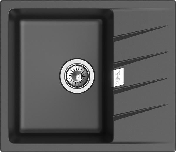 RIVELATO Мойка RAUM 58  1-чаша 580*500мм antracite арт.RM-58 antracite
