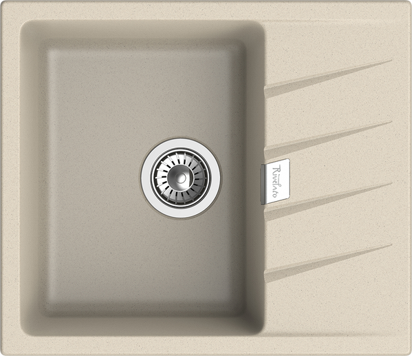 RIVELATO Мойка RAUM 58  1-чаша 580*500мм beige scuro арт.RM-58 beige scuro