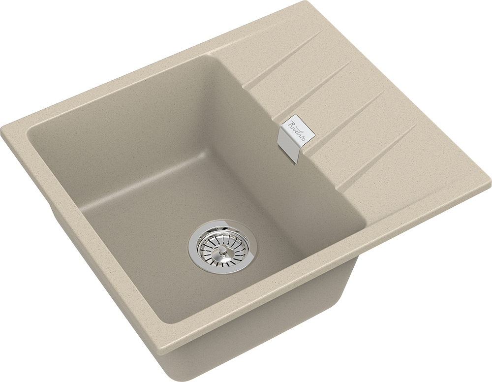 RIVELATO Мойка RAUM 58  1-чаша 580*500мм beige scuro арт.RM-58 beige scuro