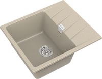 RIVELATO Мойка RAUM 58  1-чаша 580*500мм beige scuro арт.RM-58 beige scuro