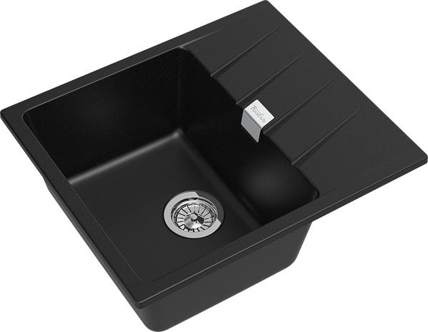 RIVELATO Мойка RAUM 58  1-чаша 580*500мм nero арт.RM-58 nero