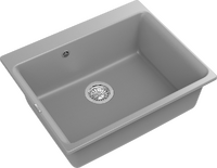 RIVELATO Мойка AXEL 60  1-чаша 630*520мм grigio metallizzato арт.Х-60 grigio metallizzato