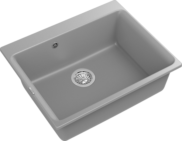 RIVELATO Мойка AXEL 60  1-чаша 630*520мм grigio metallizzato арт.Х-60 grigio metallizzato