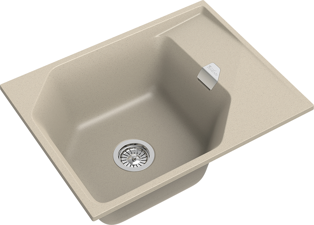 RIVELATO Мойка LOCUS 65  1-чаш 650*500 beige scuro арт.LS-65 beige scuro