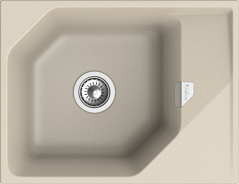 RIVELATO Мойка LOCUS 65  1-чаш 650*500 beige scuro арт.LS-65 beige scuro