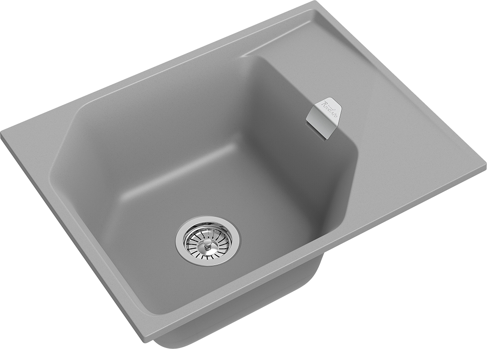 RIVELATO Мойка LOCUS 65  1-чаш 650*500 grigio metallizzato арт.LS-65 grigio metallizzato