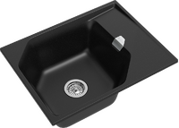 RIVELATO Мойка LOCUS 65  1-чаш 650*500 nero арт.LS-65 nero