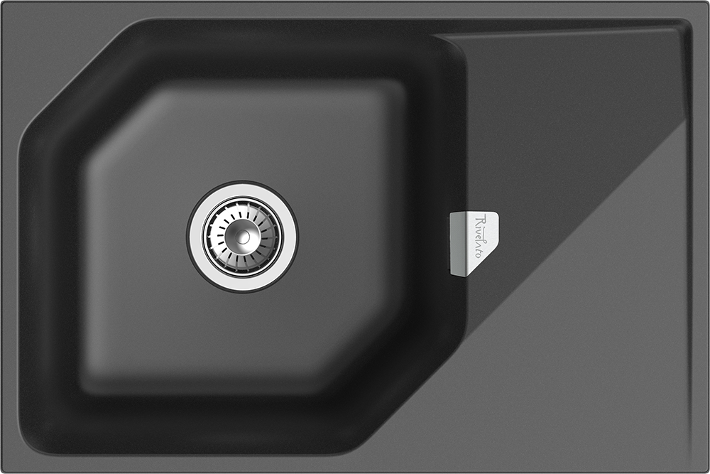RIVELATO Мойка LOCUS 75  1-чаш 750*500 antracite арт.LS-75 antracite