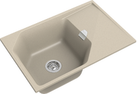 RIVELATO Мойка LOCUS 75  1-чаш 750*500 beige scuro арт.LS-75 beige scuro