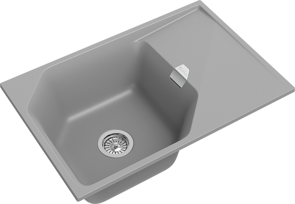 RIVELATO Мойка LOCUS 75  1-чаш 750*500  grigio metallizzato арт.LS-75 grigio metallizzat