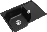 RIVELATO Мойка LOCUS 75  1-чаш 750*500 nero арт.LS-75 nero
