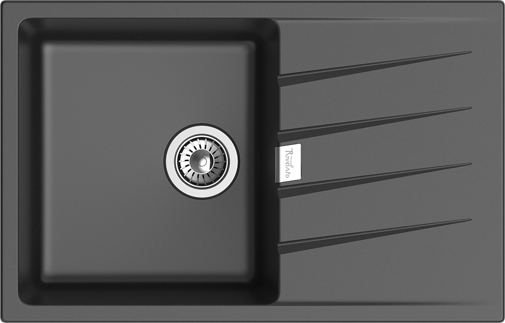 RIVELATO Мойка RAUM 78  1-чаша 780*500мм antracite арт.RM-78 antracite