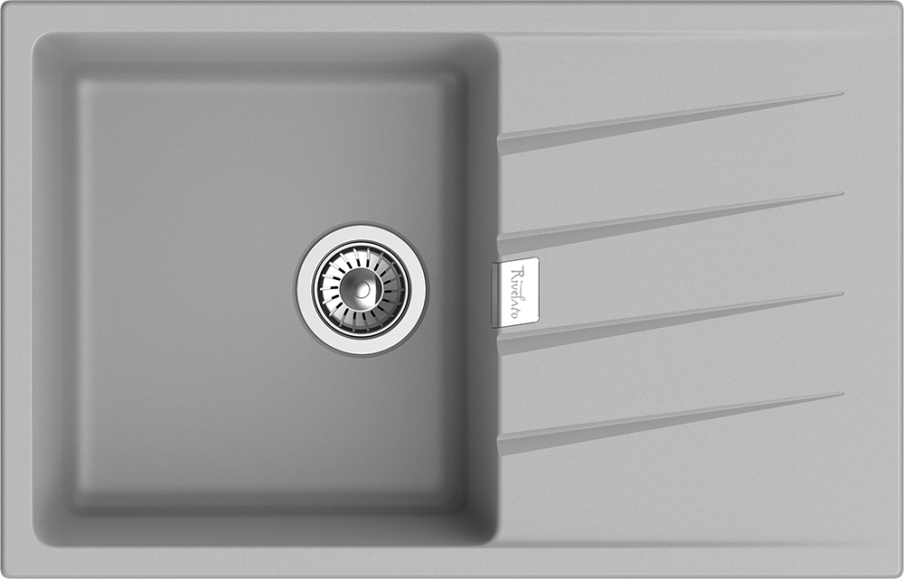 RIVELATO Мойка RAUM 78  1-чаша 780*500мм grigio metallizzato арт.RM-78 grigio metallizzato