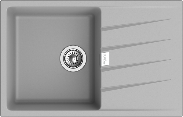 RIVELATO Мойка RAUM 78  1-чаша 780*500мм grigio metallizzato арт.RM-78 grigio metallizzato