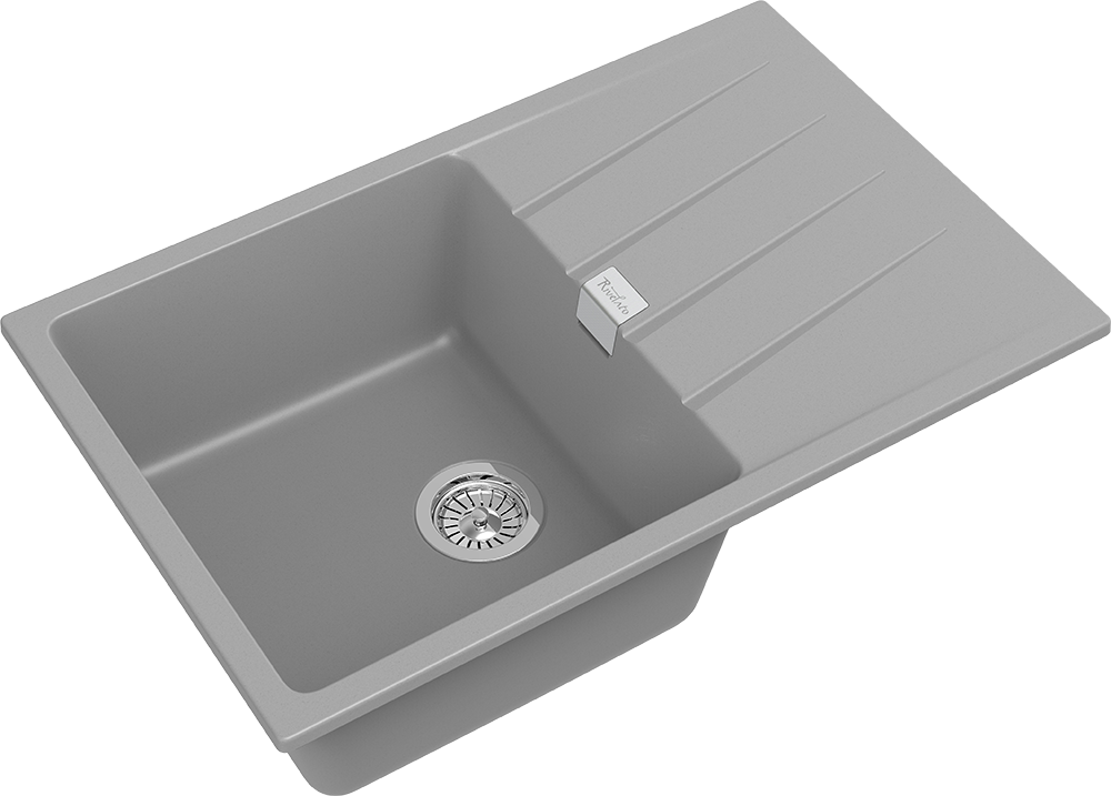 RIVELATO Мойка RAUM 78  1-чаша 780*500мм grigio metallizzato арт.RM-78 grigio metallizzato