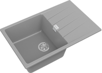 RIVELATO Мойка RAUM 78  1-чаша 780*500мм grigio metallizzato арт.RM-78 grigio metallizzato