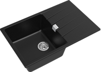 RIVELATO Мойка RAUM 78  1-чаша 780*500мм nero арт.RM-78 nero