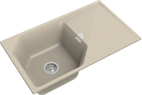 RIVELATO Мойка LOCUS 85  1-чаш 850*500 beige scuro арт.LS-85 beige scuro