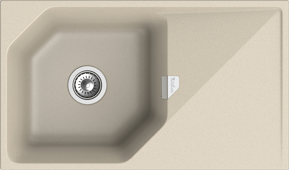 RIVELATO Мойка LOCUS 85  1-чаш 850*500 beige scuro арт.LS-85 beige scuro